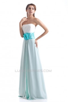 Floor-Length Sleeveless Handmade Flowers Prom/Formal Evening Bridesmaid Dresses 02020758