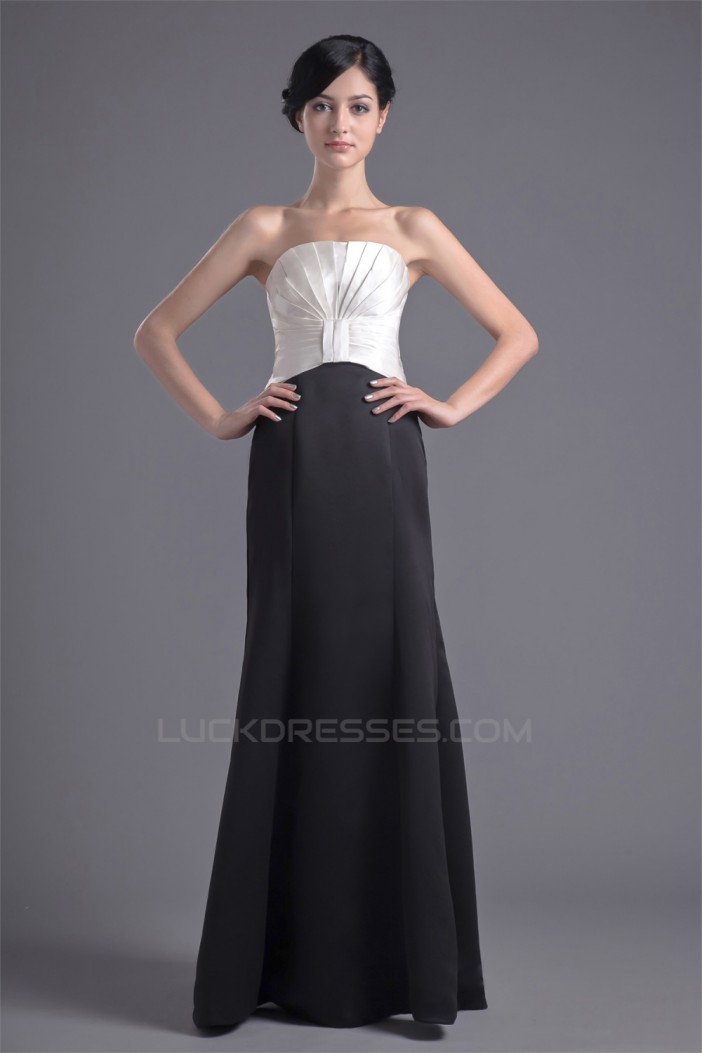 Floor-Length Sleeveless Strapless Pleats Prom/Formal Evening Bridesmaid Dresses 02020759