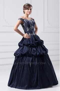 Handmade Flowers Floor-Length Sleeveless Prom/Formal Evening Dresses 02020770