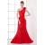 Handmade Flowers Taffeta Brush Sweep Train Prom/Formal Evening Dresses 02020772