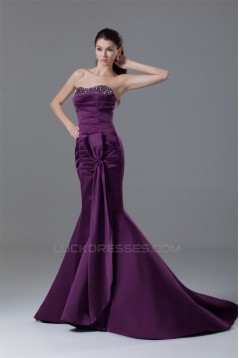 Mermaid/Trumpet Sweetheart Pleats Sleeveless Prom/Formal Evening Dresses 02020780