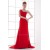One-Shoulder Court Train Pleats Sheath/Column Prom/Formal Evening Dresses 02020785