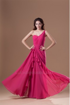 One-Shoulder Sleeveless Chiffon Prom/Formal Evening Dresses 02020796