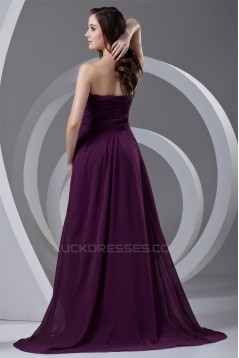 Ruffles Sweetheart A-Line Sleeveless Chiffon Long Purple Prom/Formal Evening Dresses 02020817