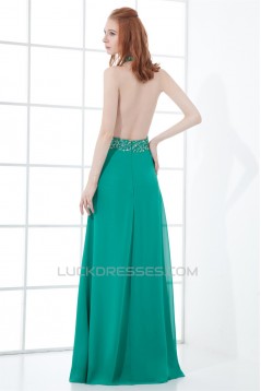 Sheath/Column Halter Sleeveless Beading Prom/Formal Evening Dresses 02020839