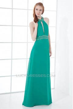 Sheath/Column Halter Sleeveless Beading Prom/Formal Evening Dresses 02020839