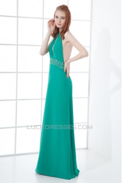 Sheath/Column Halter Sleeveless Beading Prom/Formal Evening Dresses 02020839