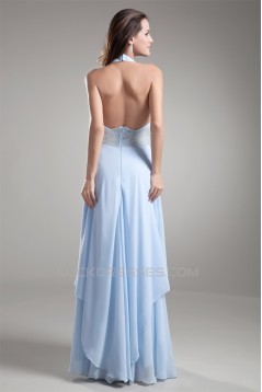Sheath/Column Halter Sleeveless Chiffon Prom/Formal Evening Dresses 02020840