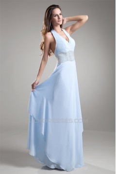 Sheath/Column Halter Sleeveless Chiffon Prom/Formal Evening Dresses 02020840