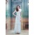 Sheath/Column Handmade Flowers Floor-Length Prom/Formal Evening Dresses 02020841