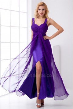 A-Line Chiffon Elastic Woven Satin  Prom/Formal Evening Dresses 02020849