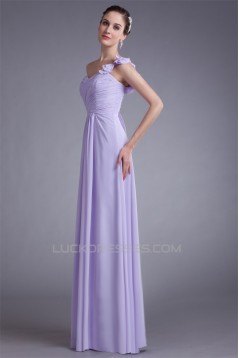 A-Line Draped Floor-Length One-Shoulder Prom/Formal Evening Bridesmaid Dresses 02020851