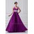 A-Line Halter Brush Sweep Train Long Purple Prom/Formal Evening Dresses 02020856