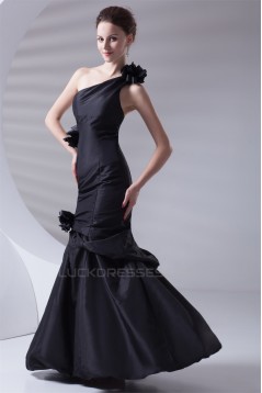 Mermaid/Trumpet Taffeta Floor-Length Prom/Formal Evening Dresses 02020885