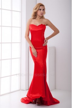 Mermaid/Trumpet Sweetheart Long Red Prom/Formal Evening Dresses 02020886