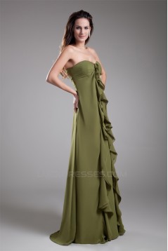 Sleeveless Pleats Soft Sweetheart Chiffon Prom/Formal Evening Bridesmaid Dresses 02020892