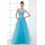 A-Line Beading Sleeveless Satin Fine Netting Prom/Formal Evening Dresses 02020894