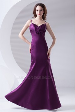 Trumpet/Mermaid Satin Floor-Length Beading V-Neck Prom/Formal Evening Bridesmaid Dresses 02020895