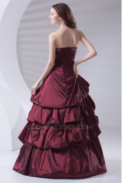 Sleeveless Strapless Floor-Length Ball Gown Prom/Formal Evening Dresses 02020902