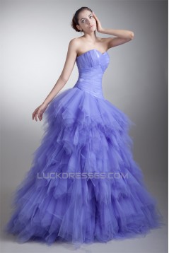 Sleeveless Sweetheart Tiered Floor-Length Prom/Formal Evening Dresses 02020906