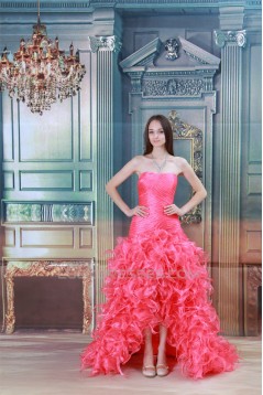 Soft Sweetheart Sleeveless A-Line Silk like Satin Icy Yarn Prom/Formal Evening Dresses 02020911