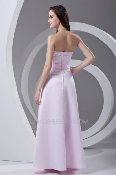 Strapless A-Line Pleats Floor-Length Sleeveless Prom/Formal Evening Dresses 02020916