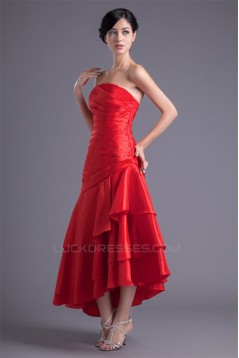 Strapless Asymmetrical Sleeveless Prom/Formal Evening Dresses 02020919