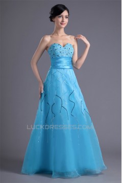 Sweetheart Beading Floor-Length A-Line Sleeveless Prom/Formal Evening Dresses 02020937