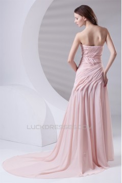 Sweetheart Sleeveless Chiffon Embellished Prom Evening Formal Dresses 02020944