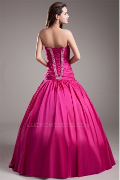 Taffeta Beading Sleeveless Floor-Length Prom/Formal Evening Dresses 02020952