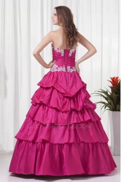 Taffeta Sweetheart Short Ball Gown Beading Prom/Formal Evening Dresses 02020960