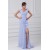V-Neck Satin Chiffon Sleeveless Ruched Brush Sweep Train Prom/Formal Evening Dresses 02020963