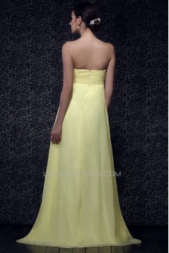 Empire Sweetheart Long Chiffon Prom Evening Party Maternity Dresses 02020995