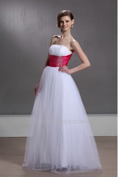 A-Line Strapless Long Prom Evening Party Dresses 02020996