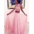 Two Pieces Beaded High Neck Long Pink Prom Evening Formal Dresses 3020010