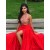 Red Two Pieces Beaded High Neck Long Prom Evening Formal Dresses 3020020
