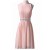 Short Pink Beaded Bridesmaid Prom Evening Formal Dresses 3020021