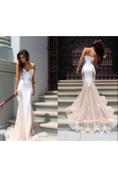Trumpet/Mermaid Sweetheart Lace Long Prom Evening Formal Dresses 3020035