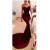 Trumpet/Mermaid Sweetheart Long Red Prom Evening Formal Dresses 3020036