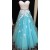 A-Line Sweetheart Lace Tulle White Blue Long Prom Evening Formal Dresses 3020040