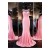 Beaded Long Pink See Through Prom Evening Formal Dresses 3020094