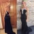 Long Black Beaded Prom Formal Evening Party Dresses 3021063