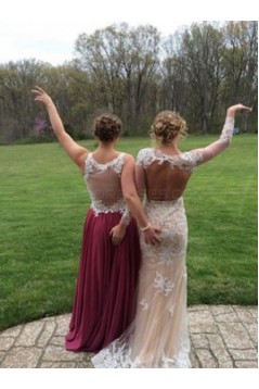 Long Chiffon Prom Formal Evening Party Dresses 3021071