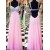 Beaded Long Pink Chiffon Prom Formal Evening Party Dresses 3021073
