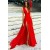 Long Red Deep V-Neck Prom Formal Evening Party Dresses 3021096