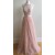 Long Pink Halter Lace Prom Formal Evening Party Dresses 3021100
