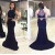 Trumpet/Mermaid Two Pieces Black Prom Evening Formal Dresses 3020111