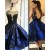 Short Royal Blue See Through Homecoming Prom Evening Formal Dresses 3020117