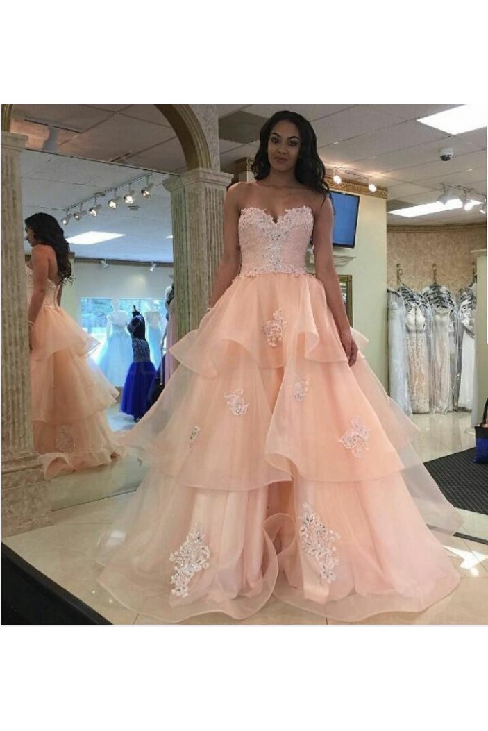 A-Line Sweetheart Lace Long Prom Formal Evening Party Dresses 3021175