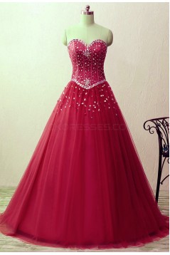 A-Line Beaded Long Prom Formal Evening Party Dresses 3021202